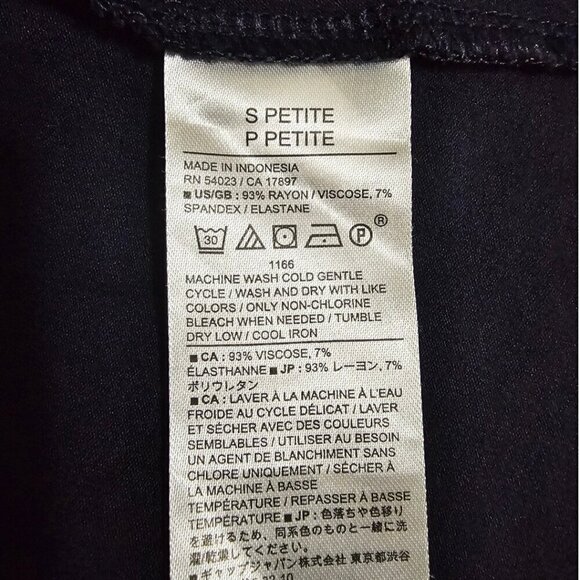 Banana Republic Navy Short Sleeve Minimalist Casual Midi Dress Sz PS - Picture 7 of 8